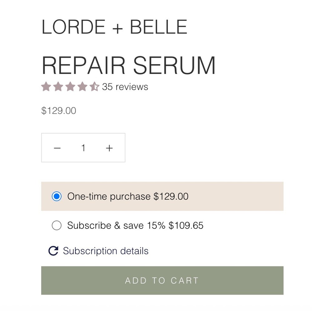 LORDE + BELLE REPAIR SERUM - Picture 2 of 2